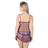 Kaamastra Purple sexy sleepwear babydoll for women